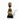 African female wooden Cameroon Fertility dolls, African Namji dolls, adorned in bronze beads