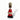 A traditional African Red Namji doll, made of wood and adorned with beads, cowrie shells, and metal embellishments, displayed on a white background.